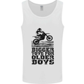 Motocross Bigger Toys Older Boys MotoX Mens Vest Tank Top White