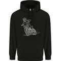 Motocross Bike Line Drawing Dirt Bike MotoX Childrens Kids Hoodie Black