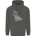 Motocross Bike Line Drawing Dirt Bike MotoX Childrens Kids Hoodie Storm Grey