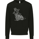 Motocross Bike Line Drawing Dirt Bike MotoX Kids Sweatshirt Jumper Black