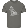 Motocross Bike Line Drawing Dirt Bike MotoX Kids T-Shirt Childrens Charcoal