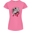 Motocross Bike on a Background of Gears Womens Petite Cut T-Shirt Azalea