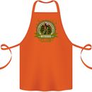 Motocross Club Dirt Bike MotoX Cotton Apron 100% Organic Orange