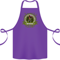 Motocross Club Dirt Bike MotoX Cotton Apron 100% Organic Purple