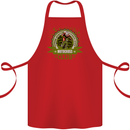 Motocross Club Dirt Bike MotoX Cotton Apron 100% Organic Red