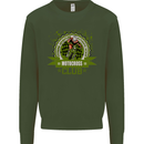 Motocross Club Dirt Bike MotoX Kids Sweatshirt Jumper Forest Green
