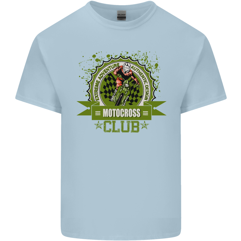 Motocross Club Dirt Bike MotoX Kids T-Shirt Childrens Light Blue