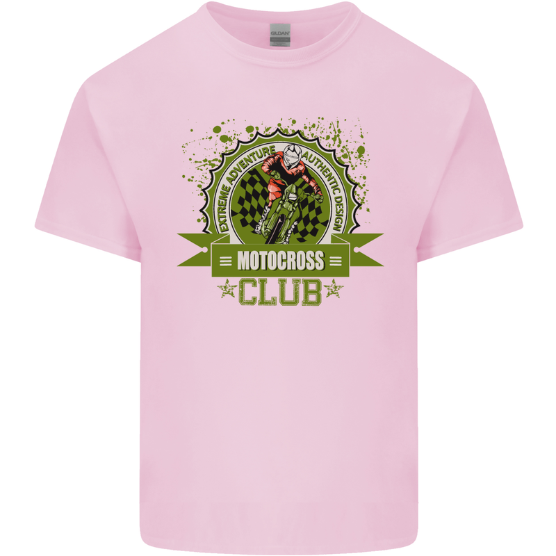 Motocross Club Dirt Bike MotoX Kids T-Shirt Childrens Light Pink