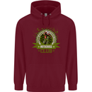 Motocross Club Dirt Bike MotoX Mens 80% Cotton Hoodie Maroon