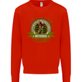 Motocross Club Dirt Bike MotoX Mens Sweatshirt Jumper Bright Red