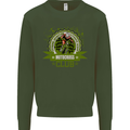 Motocross Club Dirt Bike MotoX Mens Sweatshirt Jumper Forest Green