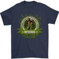 Motocross Club Dirt Bike MotoX Mens T-Shirt Cotton Gildan Navy Blue