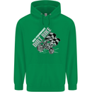 Motocross Dirt Bike MotoX Scrambling Childrens Kids Hoodie Irish Green