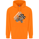 Motocross Dirt Bike MotoX Scrambling Childrens Kids Hoodie Orange
