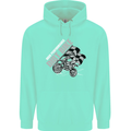 Motocross Dirt Bike MotoX Scrambling Childrens Kids Hoodie Peppermint