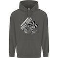 Motocross Dirt Bike MotoX Scrambling Childrens Kids Hoodie Storm Grey