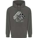 Motocross Dirt Bike MotoX Scrambling Childrens Kids Hoodie Storm Grey