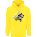 Motocross Dirt Bike MotoX Scrambling Childrens Kids Hoodie Yellow