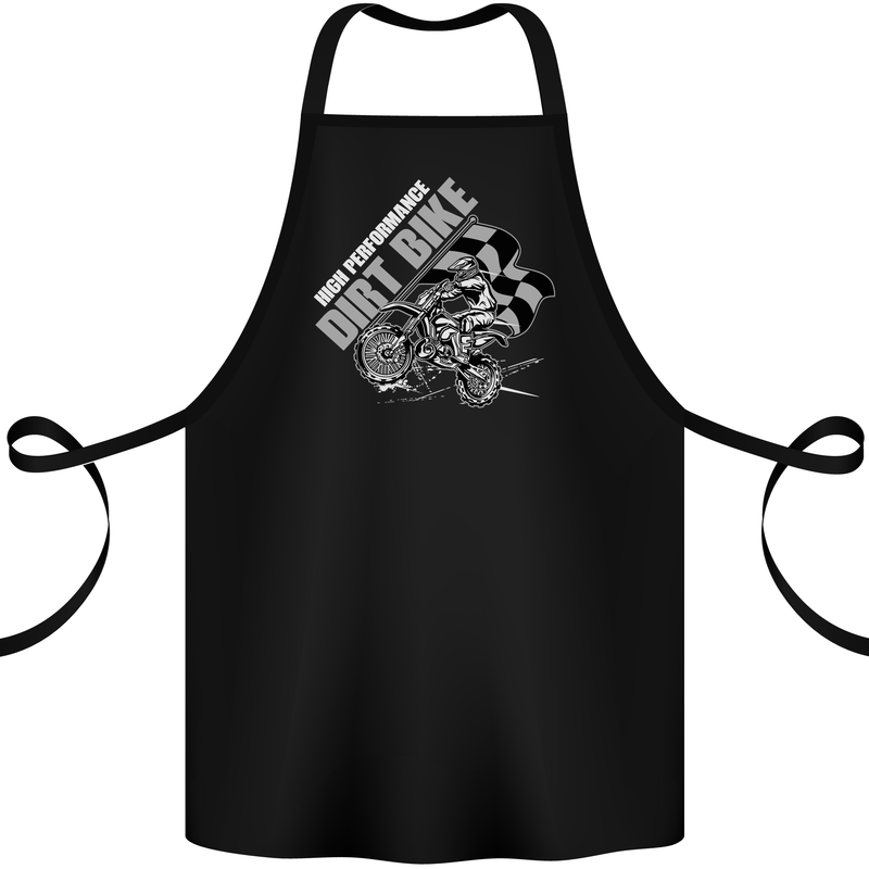 Motocross Dirt Bike MotoX Scrambling Cotton Apron 100% Organic Black