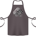 Motocross Dirt Bike MotoX Scrambling Cotton Apron 100% Organic Dark Grey