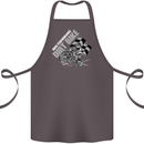 Motocross Dirt Bike MotoX Scrambling Cotton Apron 100% Organic Dark Grey