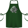 Motocross Dirt Bike MotoX Scrambling Cotton Apron 100% Organic Forest Green