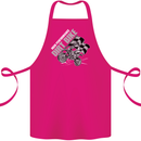 Motocross Dirt Bike MotoX Scrambling Cotton Apron 100% Organic Pink