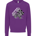 Motocross Dirt Bike MotoX Scrambling Kids Sweatshirt Jumper Purple