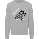 Motocross Dirt Bike MotoX Scrambling Kids Sweatshirt Jumper Sports Grey