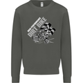 Motocross Dirt Bike MotoX Scrambling Kids Sweatshirt Jumper Storm Grey