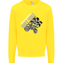 Motocross Dirt Bike MotoX Scrambling Kids Sweatshirt Jumper Yellow