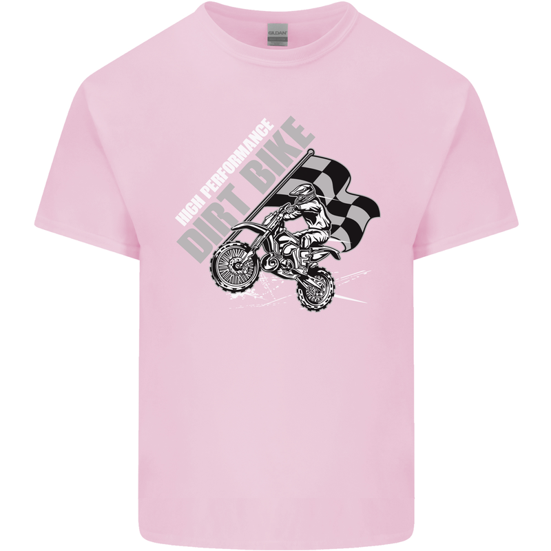 Motocross Dirt Bike MotoX Scrambling Kids T-Shirt Childrens Light Pink