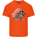 Motocross Dirt Bike MotoX Scrambling Kids T-Shirt Childrens Orange