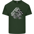 Motocross Dirt Bike MotoX Scrambling Mens Cotton T-Shirt Tee Top Forest Green