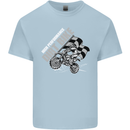 Motocross Dirt Bike MotoX Scrambling Mens Cotton T-Shirt Tee Top Light Blue