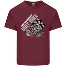 Motocross Dirt Bike MotoX Scrambling Mens Cotton T-Shirt Tee Top Maroon