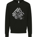 Motocross Dirt Bike MotoX Scrambling Mens Sweatshirt Jumper Black