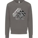 Motocross Dirt Bike MotoX Scrambling Mens Sweatshirt Jumper Charcoal
