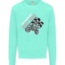 Motocross Dirt Bike MotoX Scrambling Mens Sweatshirt Jumper Peppermint