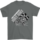 Motocross Dirt Bike MotoX Scrambling Mens T-Shirt Cotton Gildan Charcoal