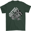 Motocross Dirt Bike MotoX Scrambling Mens T-Shirt Cotton Gildan Forest Green