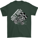Motocross Dirt Bike MotoX Scrambling Mens T-Shirt Cotton Gildan Forest Green