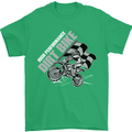 Motocross Dirt Bike MotoX Scrambling Mens T-Shirt Cotton Gildan Irish Green
