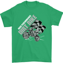 Motocross Dirt Bike MotoX Scrambling Mens T-Shirt Cotton Gildan Irish Green