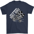 Motocross Dirt Bike MotoX Scrambling Mens T-Shirt Cotton Gildan Navy Blue