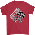 Motocross Dirt Bike MotoX Scrambling Mens T-Shirt Cotton Gildan Red