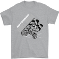 Motocross Dirt Bike MotoX Scrambling Mens T-Shirt Cotton Gildan Sports Grey
