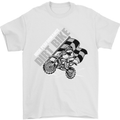 Motocross Dirt Bike MotoX Scrambling Mens T-Shirt Cotton Gildan White