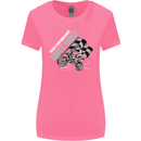 Motocross Dirt Bike MotoX Scrambling Womens Wider Cut T-Shirt Azalea