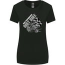 Motocross Dirt Bike MotoX Scrambling Womens Wider Cut T-Shirt Black